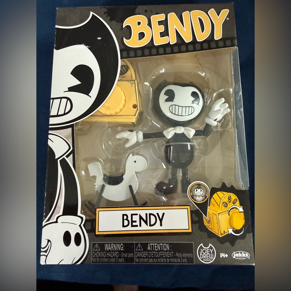 NEW‎ Bendy & The Ink Machine BENDY w/ROCKING HORSE 5in Action Toy Figure